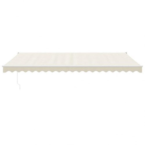 Foldemarkise manuel betjening 5x3 m stof aluminium creme