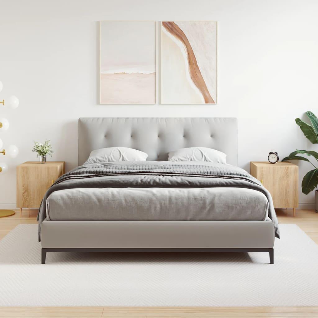 Sengeborde 2 stk. 40x40x50 cm konstrueret træ sonoma-eg billede