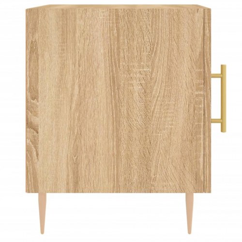 Sengeborde 2 stk. 40×40×50 cm i konstrueret træ - sonoma-eg