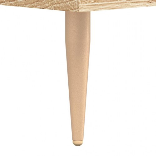 Sengeborde 2 stk. 40×40×50 cm i konstrueret træ - sonoma-eg