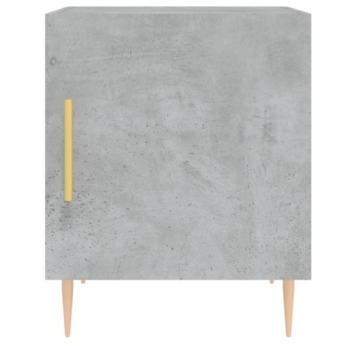 Sengeborde 2 stk. - 40 × 40 × 50 cm i konstrueret træ, betongrå