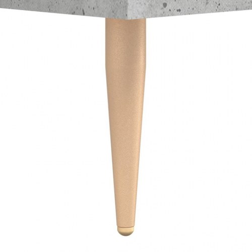 Sengeborde 2 stk. - 40 × 40 × 50 cm i konstrueret træ, betongrå