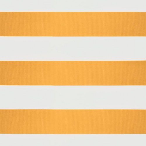 Foldemarkise 5x3 m stof og aluminium gul og hvid