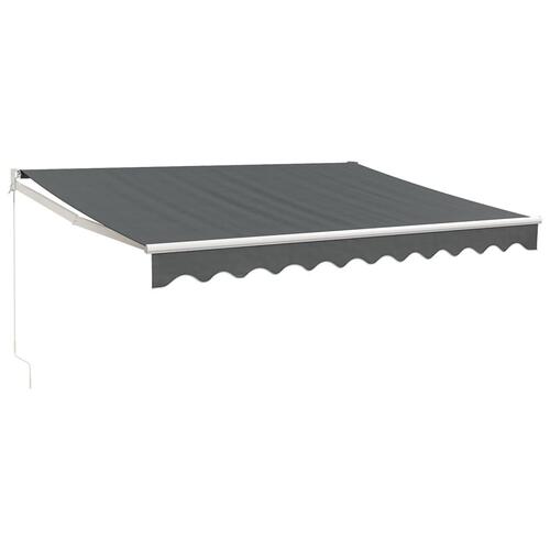 Foldemarkise 3x2,5 m stof og aluminium antracitgrå
