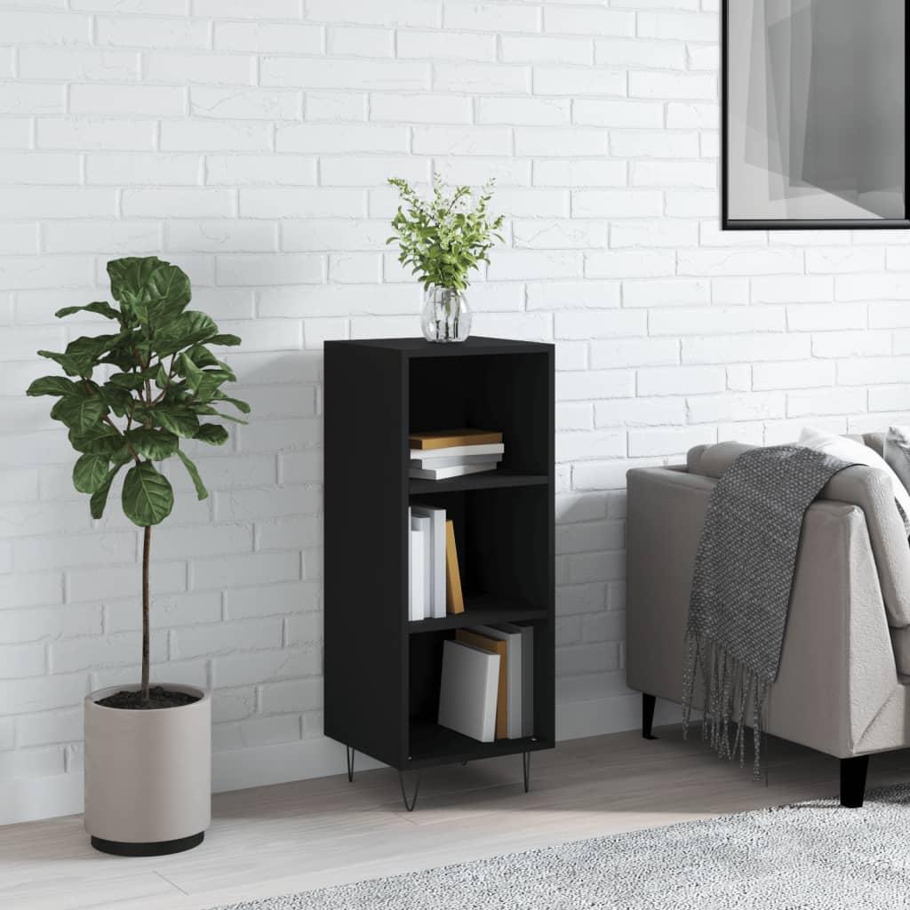 Skænk 34,5 × 32,5 × 90 cm i konstrueret træ - sort