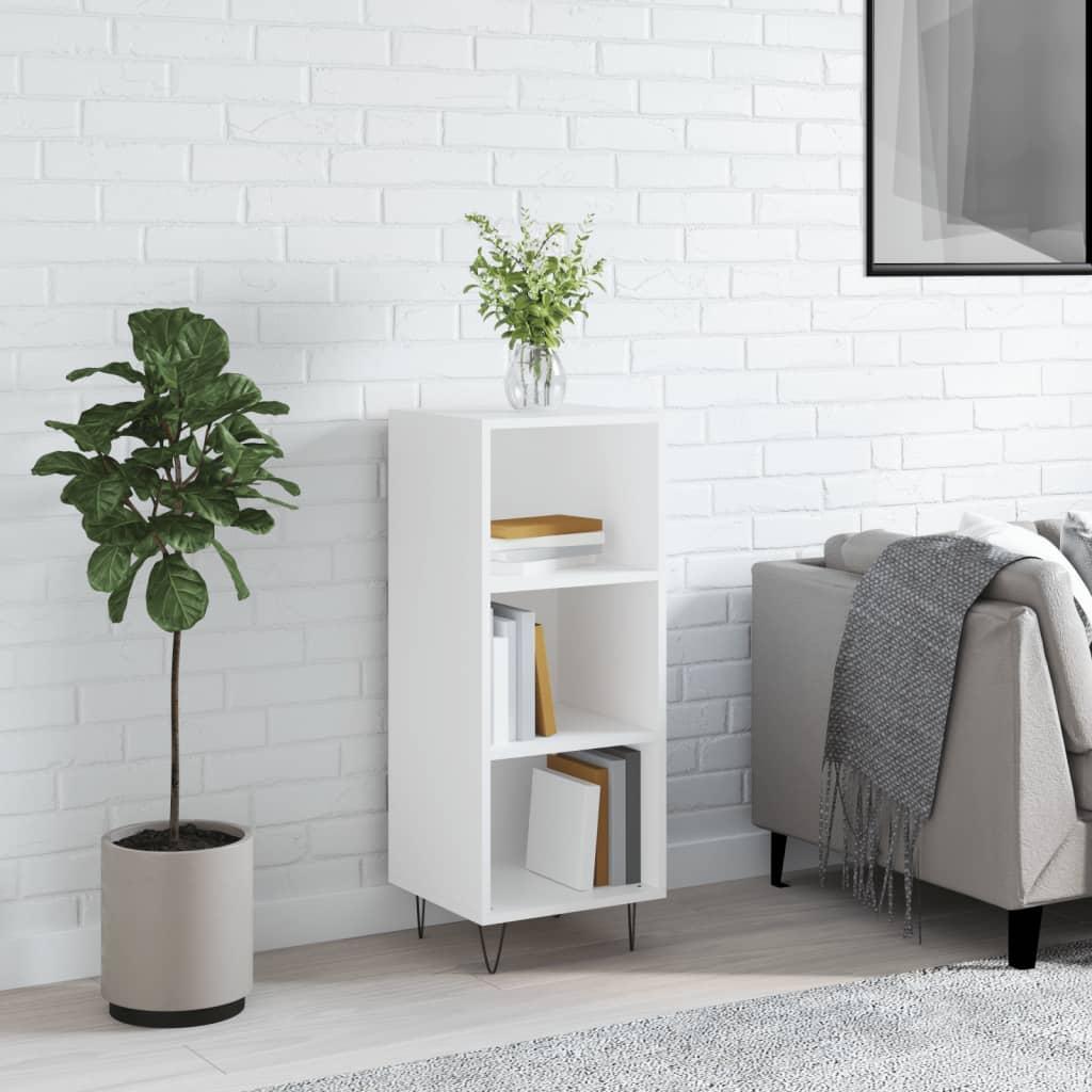 Skænk i hvidt konstrueret træ - 34,5 × 32,5 × 90 cm