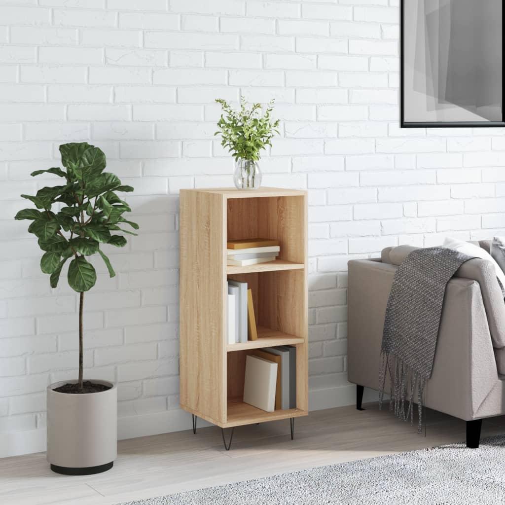 Skænk i konstrueret træ - 34,5 × 32,5 × 90 cm, sonoma-eg