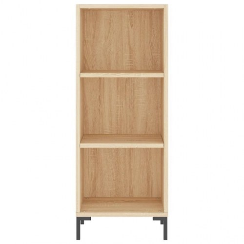 Skænk 34,5x32,5x90 cm konstrueret træ sonoma-eg