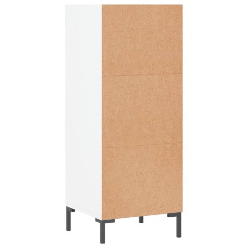 Skænk i hvid - 34,5 × 32,5 × 90 cm, konstrueret træ