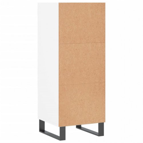 Skænk i hvidt konstrueret træ - 34,5 × 32,5 × 90 cm