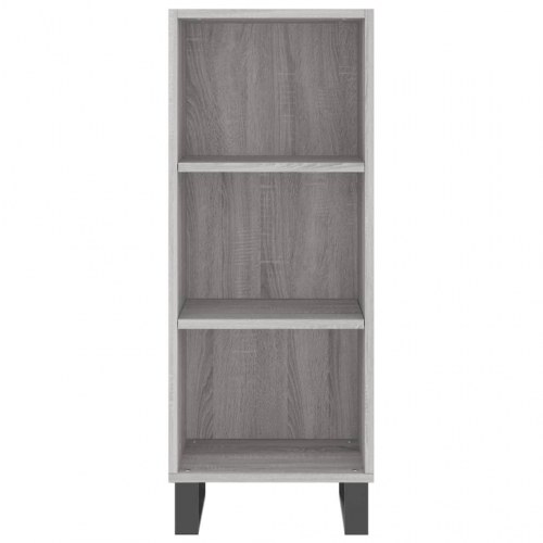 Skænk 34,5×32,5×90 cm i konstrueret træ - grå sonoma-eg