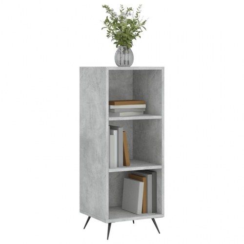 Hyldeskab 34,5x32,5x90 cm konstrueret træ betongrå