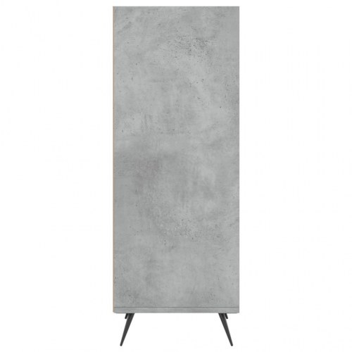 Hyldeskab 34,5x32,5x90 cm konstrueret træ betongrå