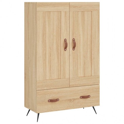 Skab 69,5x31x115 cm konstrueret træ sonoma-eg