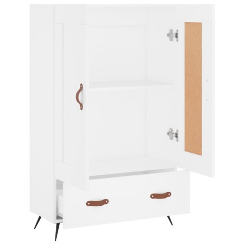 Højskab i konstrueret træ 69,5 × 31 × 115 cm - hvid