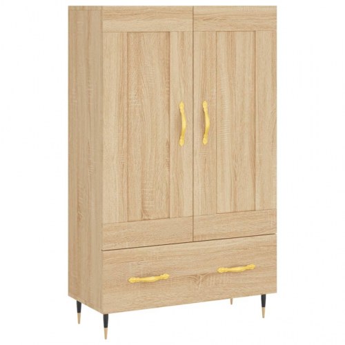 Skab 69,5x31x115 cm konstrueret træ sonoma-eg