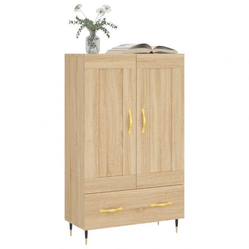 Skab 69,5x31x115 cm konstrueret træ sonoma-eg
