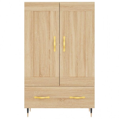 Skab 69,5x31x115 cm konstrueret træ sonoma-eg
