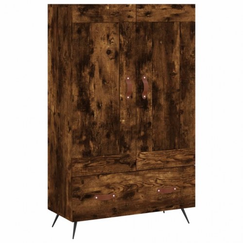 Skab 69,5×31×115 cm i konstrueret træ - røget sonoma-eg