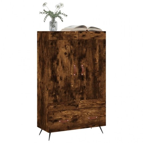 Skab 69,5×31×115 cm i konstrueret træ - røget sonoma-eg