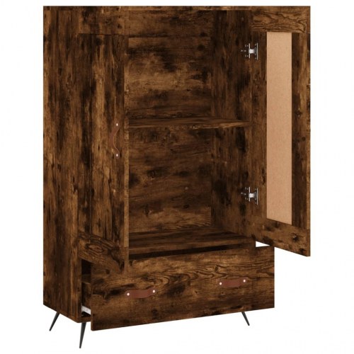 Skab 69,5×31×115 cm i konstrueret træ - røget sonoma-eg