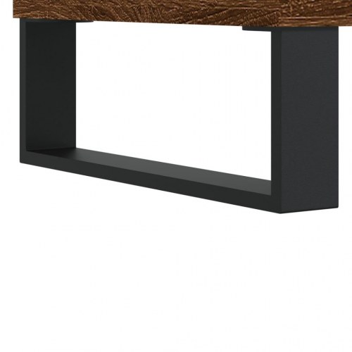 Tv-bord 80x36x50 cm konstrueret træ brun egetræsfarve