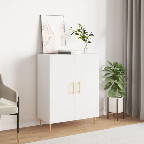 Skænk 69,5x34x90 cm konstrueret træ hvid
