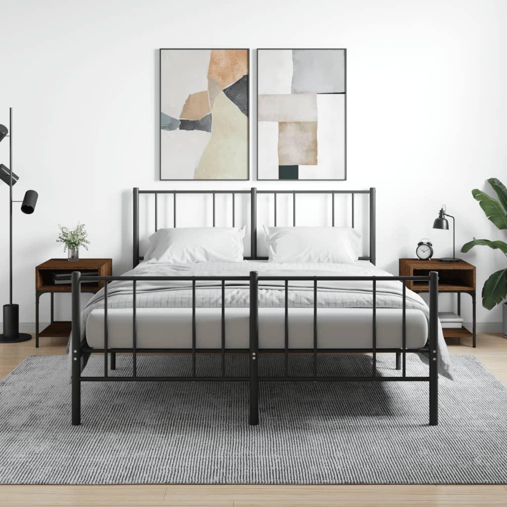 Sengebord 40X41X50 Cm Konstrueret Træ - 2 / Brun eg