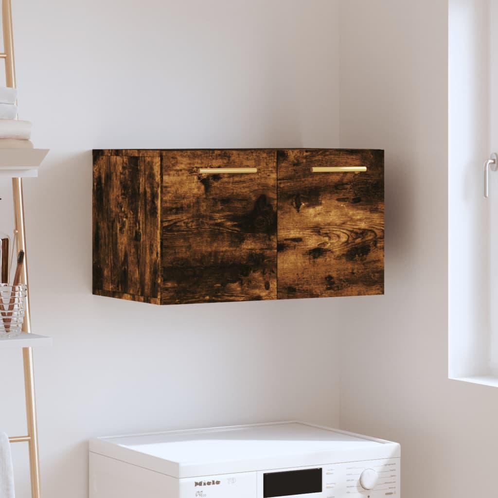 Vægskab 60x36,5x35 cm konstrueret træ røget egetræsfarve