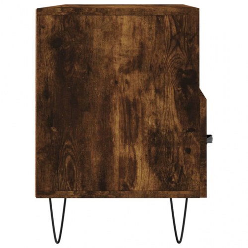 Tv-bord i konstrueret træ - 102×36×50 cm, røget egetræsfarve