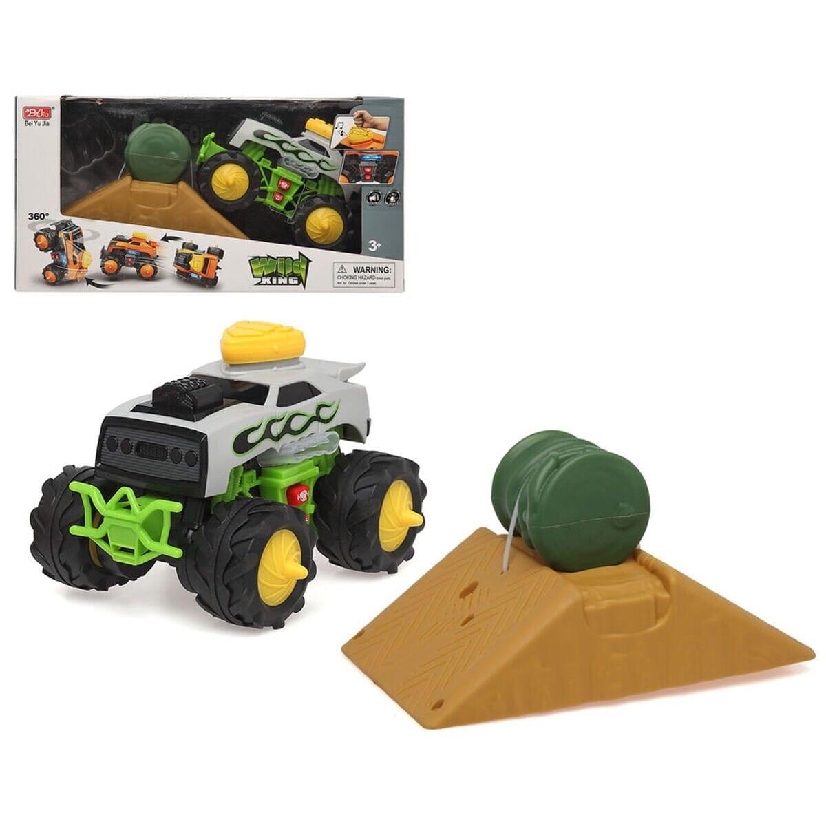 Legetøjssæt terræn-bil med lys og lyd - friktionsbil i plastik