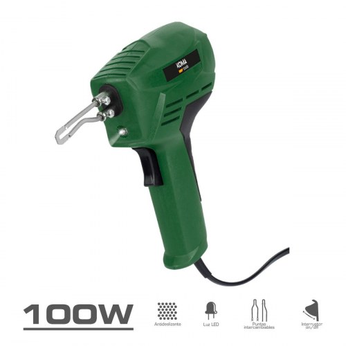 Loddekolbe pistol 100 W - Koma Tools, grøn