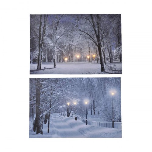 Lumineo billede med LED - 58 × 38 × 1,5 cm