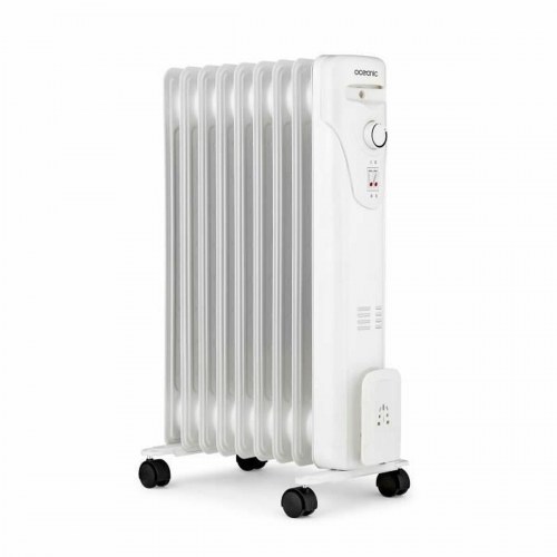 Oceanic olieradiator 2000 W - 3 niveauer, hvid, 9 elementer