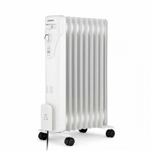 Oceanic olieradiator 2000 W - 3 niveauer, hvid, 9 elementer