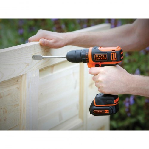Black & Decker BDCDD12KB-QW elektrisk skruetrækker 10,8 V - inkl. 2x 1,5 Ah batterier og kuffert