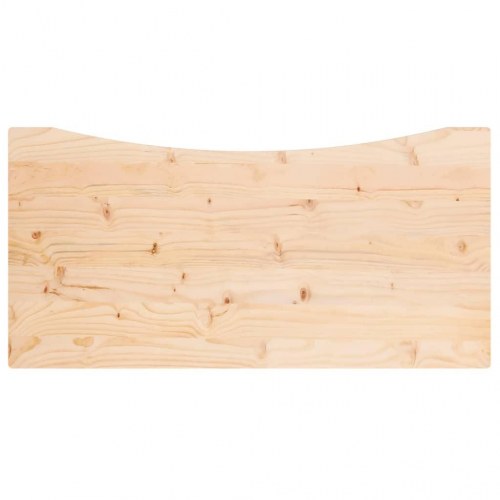 Skrivebordsplade 110x55x2,5 cm massivt fyrretræ