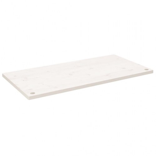 Skrivebordsplade 100x60x2,5 cm massivt fyrretræ hvid