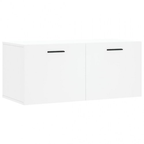 Vægskab 80x36,5x35 cm konstrueret træ hvid