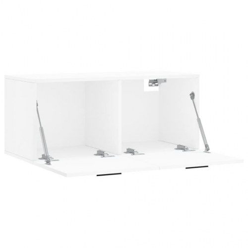 Vægskab 80x36,5x35 cm konstrueret træ hvid