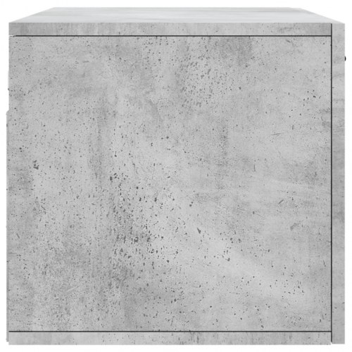 Vægskab 80x36,5x35 cm konstrueret træ betongrå