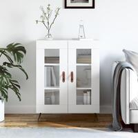 Skænk 69,5x34x90 cm konstrueret træ hvid