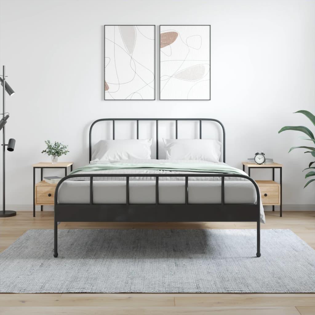 Sengeborde 2 stk. 34x36x50 cm konstrueret træ sonoma-eg