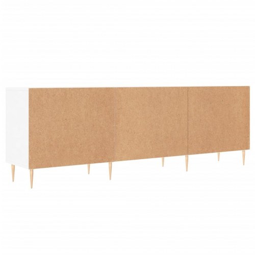 Tv-bord 150x30x50 cm konstrueret træ hvid