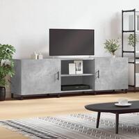 Tv-bord 150x30x50 cm konstrueret træ betongrå