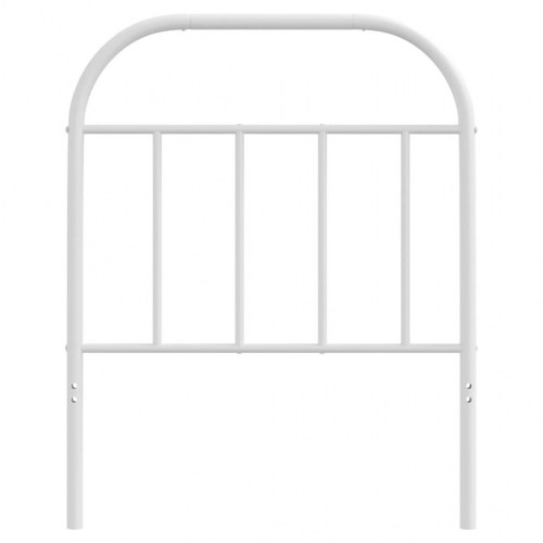 Sengegavl i metal 75 cm - hvid