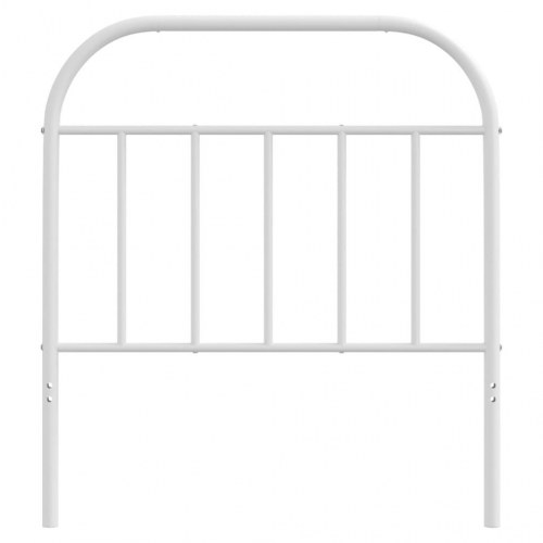 Sengegavl 80 cm metal hvid
