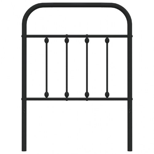 Sengegavl 75 cm i metal - sort