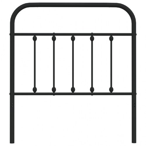 Sengegavl 90 cm metal sort