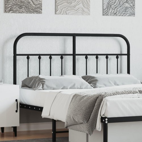 Udskiftningsgavl 150 cm i metal - sort